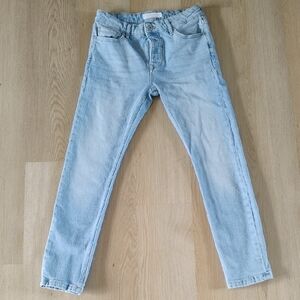 Topman Light Blue Stretch Skinny Jeans